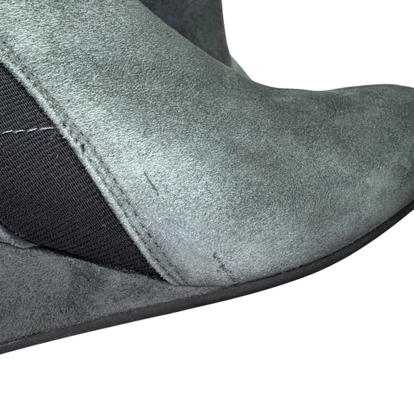 Vionic Elevated Stanton Suede Orthotic Wedge Boot Slate Grey Women's US 8 Nice - Picture 15 of 16